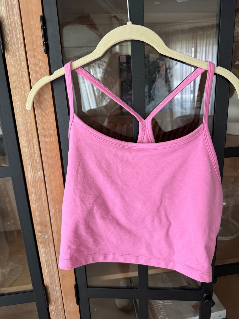 Aerie Recharge sports bra long line tank top The Hugger planet pink bubblegum - Picture 6 of 7